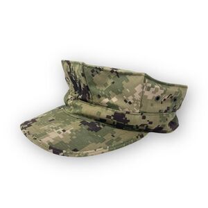 US Navy Working Type III Cap Hat 8 Point Cover Woodland Digital Camo Size 7 1/2